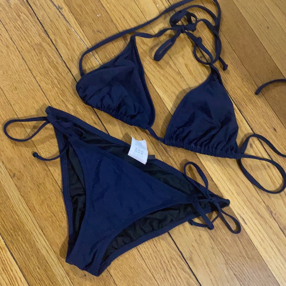 J.Crew Navy String Bikini